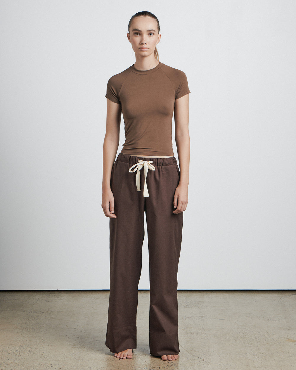 The Mid Rise Drawcord Pant