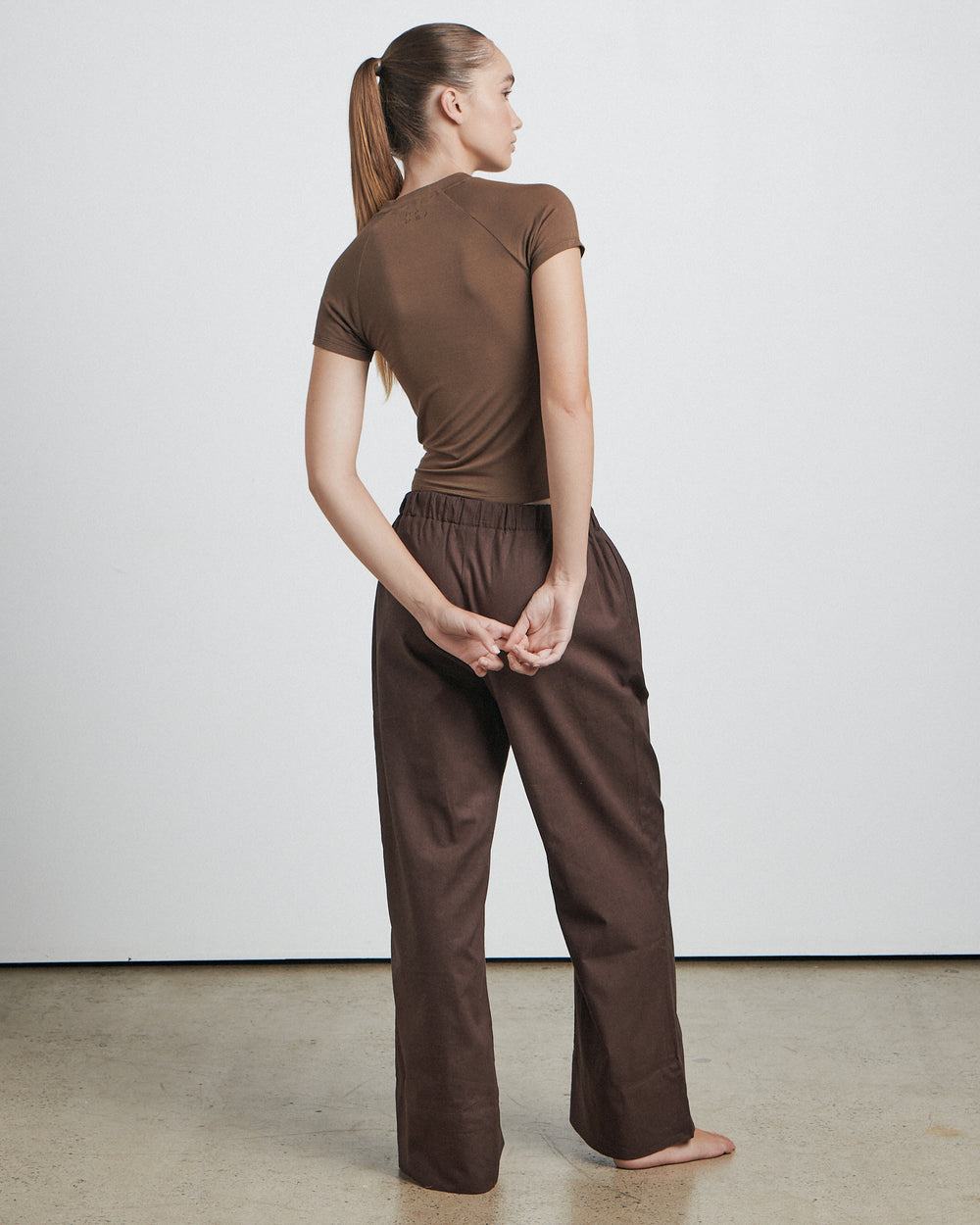The Mid Rise Drawcord Pant